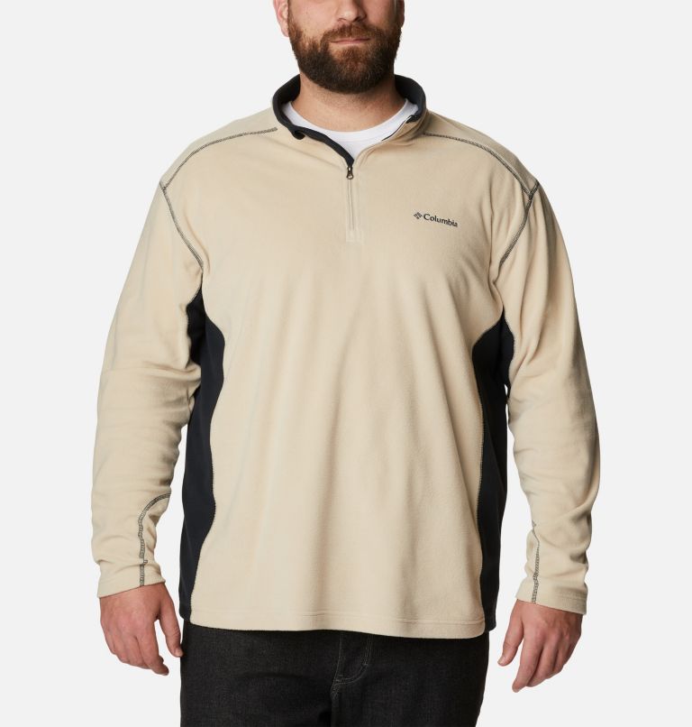 Men's Klamath Range II Half Zip Fleece Pullover - Big, Color: Ancient Fossil, Black, image 1