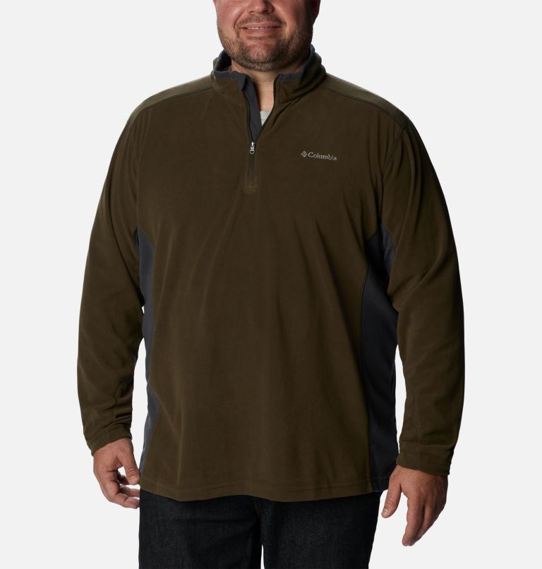 Men's Klamath Range II Half Zip Fleece Pullover - Big, Color: Olive Green, Shark, image 1