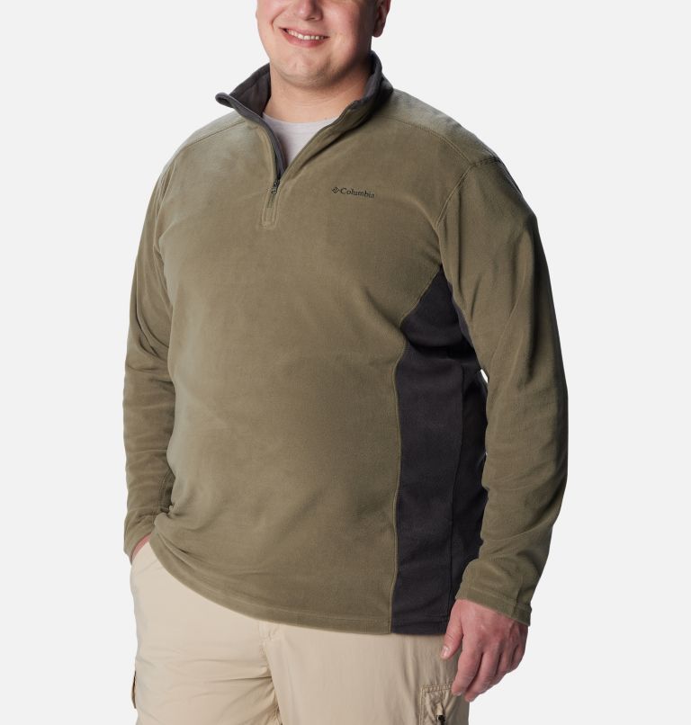Thumbnail: Men's Klamath Range II Half Zip Fleece Pullover - Big, Color: Stone Green, Shark, image 5
