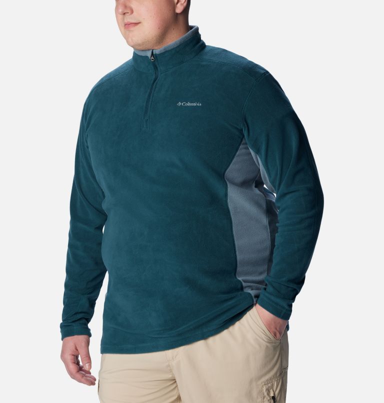 Men's Klamath Range II Half Zip Fleece - Extended Size, Color: Night Wave, Metal, image 5