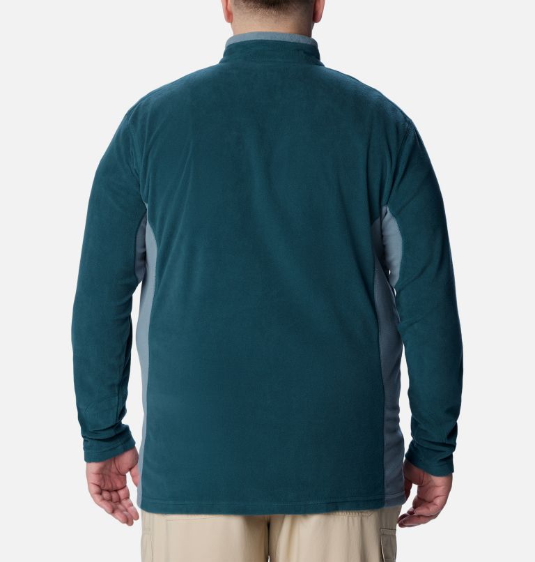 Thumbnail: Men's Klamath Range II Half Zip Fleece Pullover - Big, Color: Night Wave, Metal, image 2