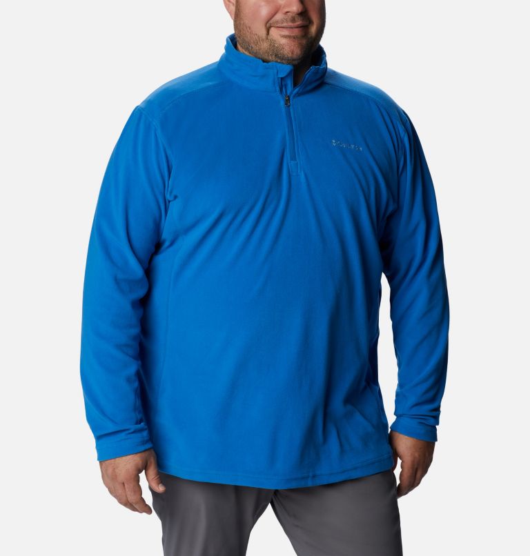 Thumbnail: Men's Klamath Range II Half Zip Fleece Pullover - Big, Color: Bright Indigo, image 5