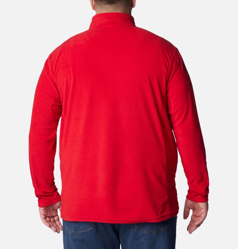Thumbnail: Men's Klamath Range II Half Zip Fleece Pullover - Big, Color: Mountain Red, image 2