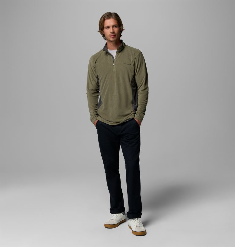 Men's Klamath Range II Half Zip Fleece Pullover - Tall, Color: Stone Green, Shark, image 2