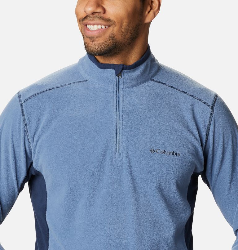 Men's Klamath Range II Half Zip Fleece Pullover - Tall, Color: Bluestone, Collegiate Navy