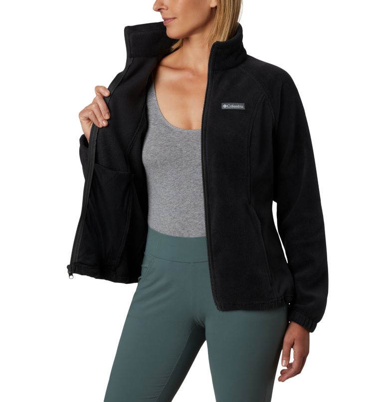 Thumbnail: Women’s Benton Springs Full Zip Fleece Jacket, Color: Black, image 4