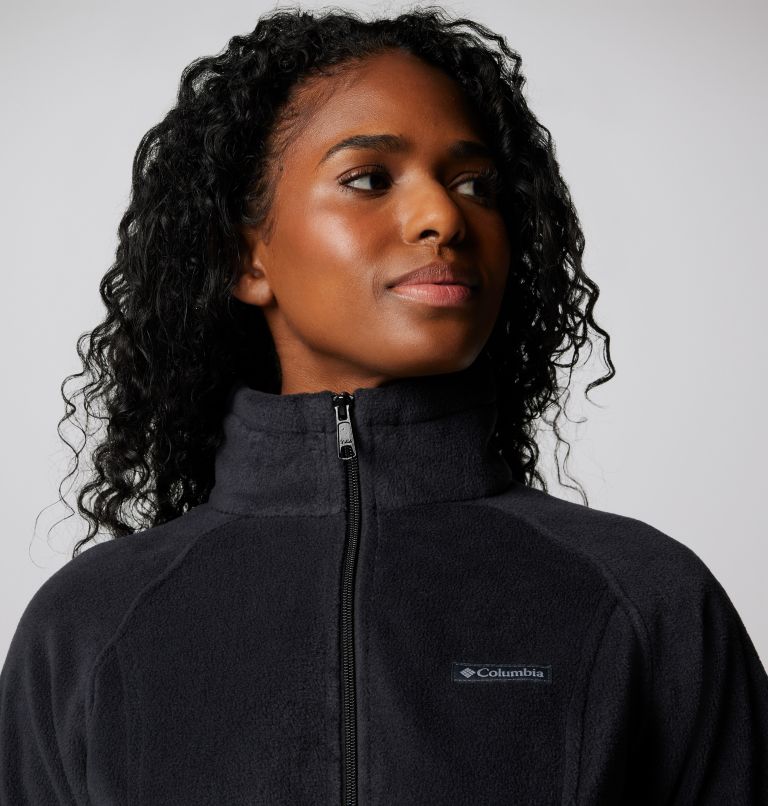 Black full zip fleece sale