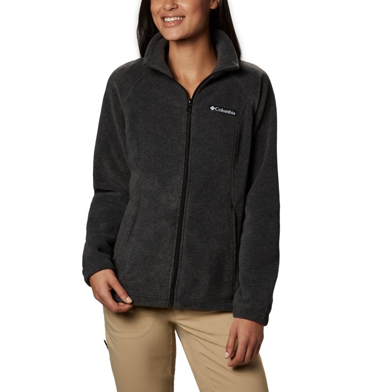 Thumbnail: Women’s Benton Springs Full Zip Fleece Jacket, Color: Charcoal Heather, image 1