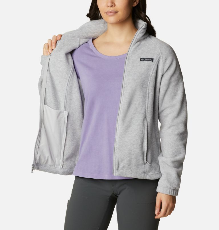 Thumbnail: Women’s Benton Springs Full Zip Fleece Jacket, Color: Cirrus Grey Heather, image 5