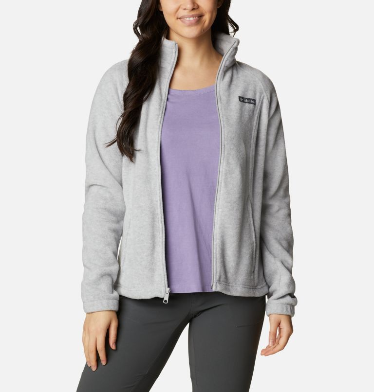 Women’s Benton Springs Full Zip Fleece Jacket, Color: Cirrus Grey Heather, image 7