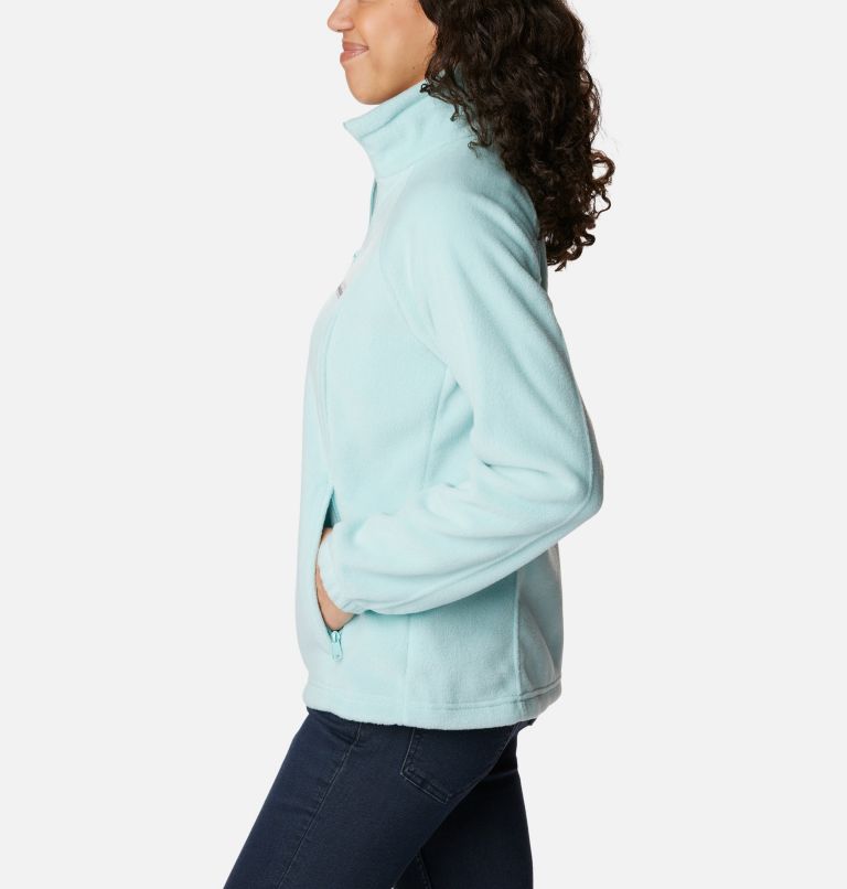 Women's Benton Springs Full Zip Fleece Jacket - Petite, Color: Aqua Haze, image 3