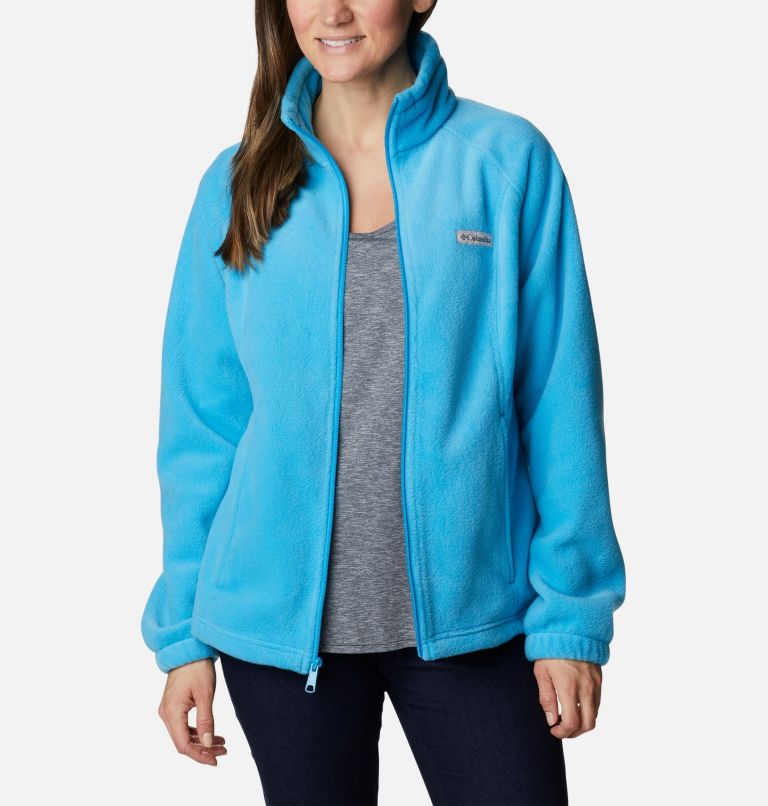 Petite X-Large Columbia Womens Benton Springs Full Zip Jacket Beet Soft Fleece with Classic Fit 