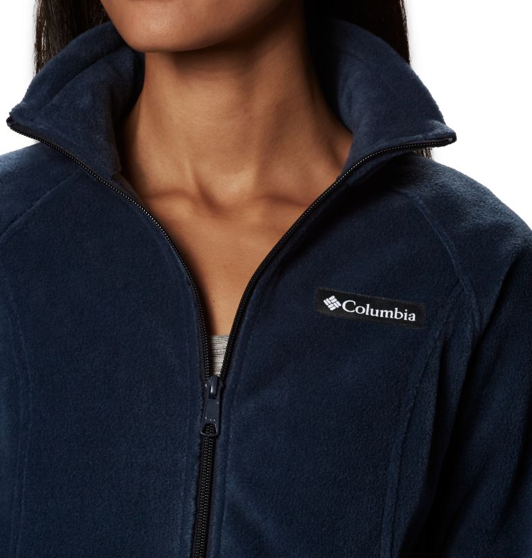 Women’s Benton Springs Full Zip Fleece Jacket, Color: Columbia Navy, image 3