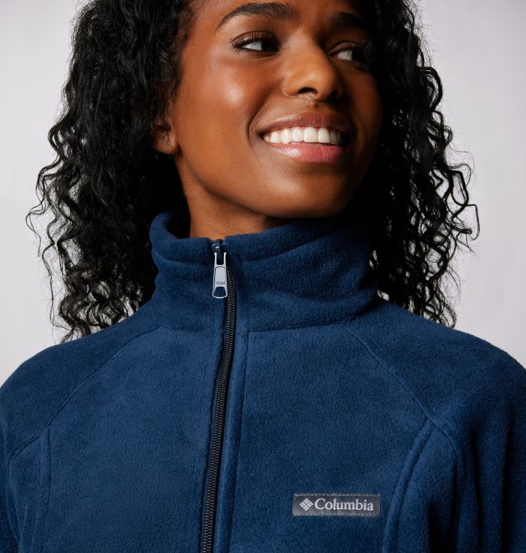 Women's Benton Springs Full Zip Fleece Jacket, Color: Columbia Navy, image 5