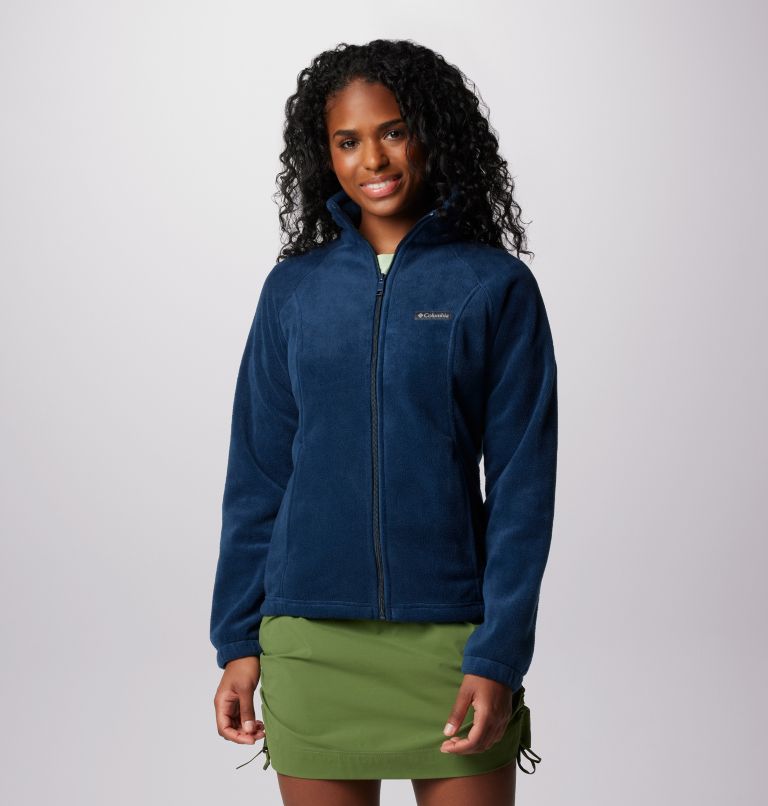 Women's Benton Springs Full Zip Fleece Jacket, Color: Columbia Navy, image 7