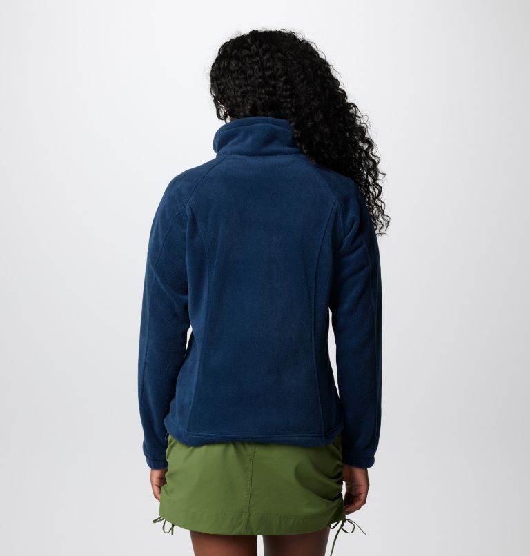 Women's Benton Springs Full Zip Fleece Jacket, Color: Columbia Navy, image 2
