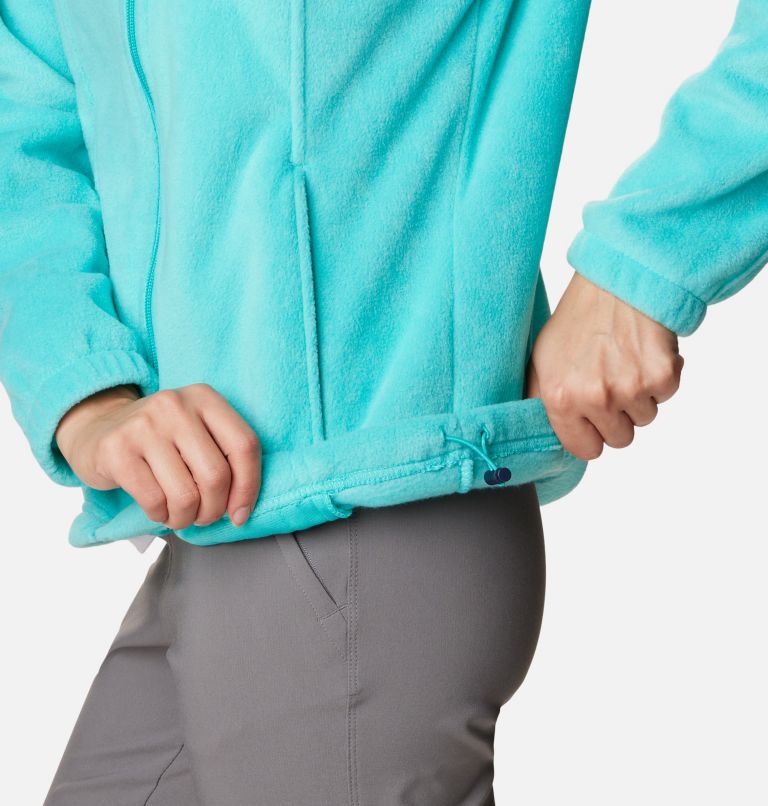 Thumbnail: Women's Benton Springs Full Zip Fleece Jacket - Petite, Color: Bright Aqua, image 6