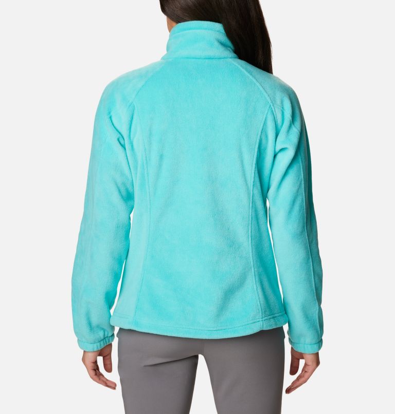 Women's Benton Springs Full Zip Fleece Jacket, Color: Bright Aqua, image 2
