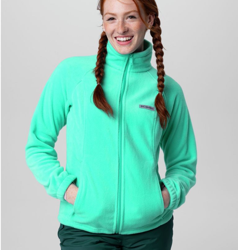 Thumbnail: Women's Benton Springs Full Zip Fleece Jacket, Color: Bright Aqua, image 8