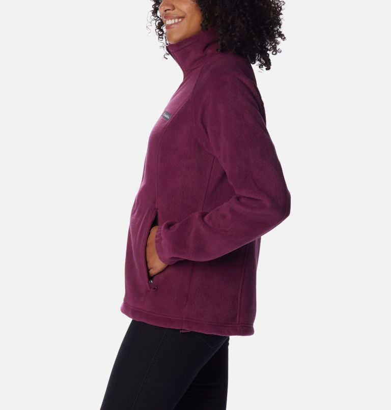 Women's Benton Springs Full Zip Fleece Jacket - Petite, Color: Marionberry, image 3