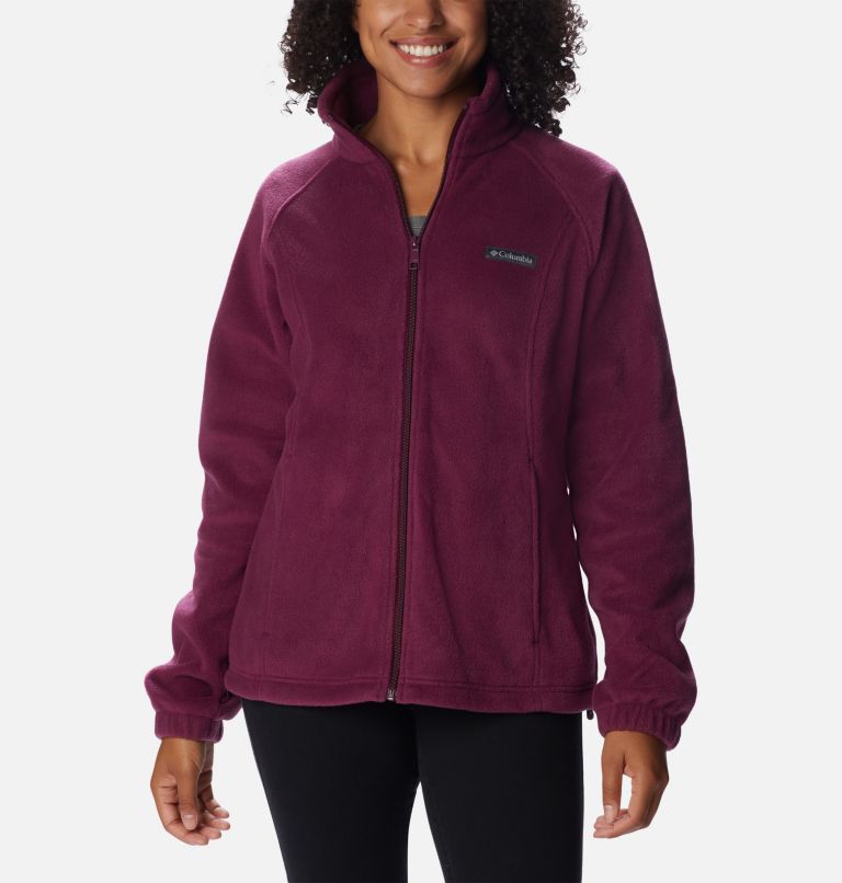 Women's Benton Springs Full Zip Fleece Jacket, Color: Marionberry, image 1
