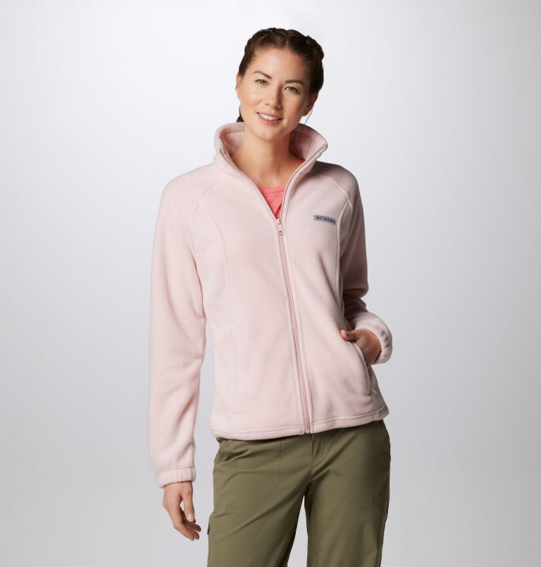 Thumbnail: Women's Benton Springs Full Zip Fleece Jacket, Color: Dusty Pink, image 1