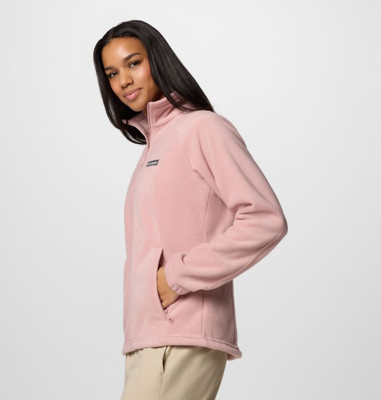 Women's Benton Springs Full Zip Fleece Jacket - Petite, Color: Eraser Pink, image 3