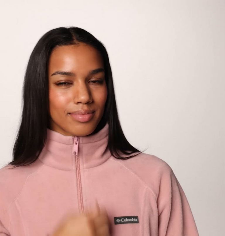 Women's Benton Springs Full Zip Fleece Jacket, Color: Eraser Pink