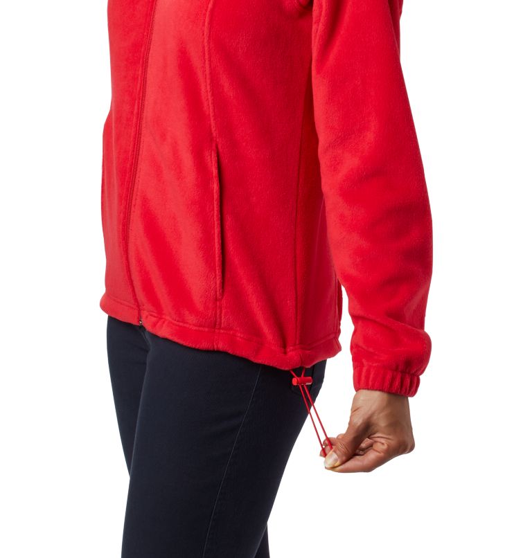 Women's Benton Springs Full Zip Fleece Jacket, Color: Red Lily, image 5