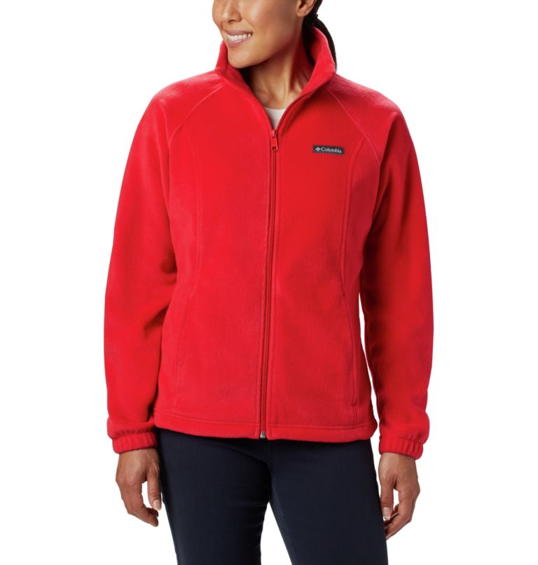 Thumbnail: Women’s Benton Springs Full Zip Fleece Jacket, Color: Red Lily, image 1