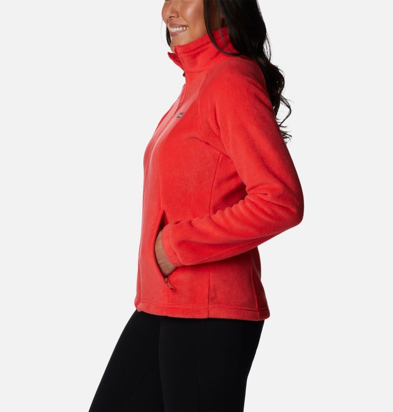 Thumbnail: Women’s Benton Springs Full Zip Fleece Jacket, Color: Red Hibiscus, image 3