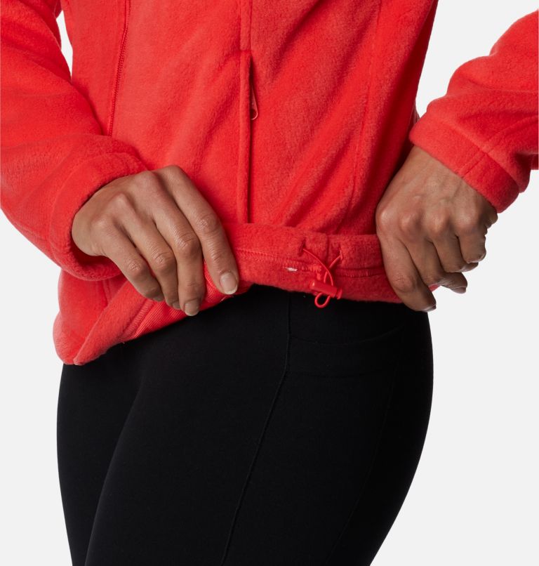 Women’s Benton Springs Full Zip Fleece Jacket, Color: Red Hibiscus, image 6
