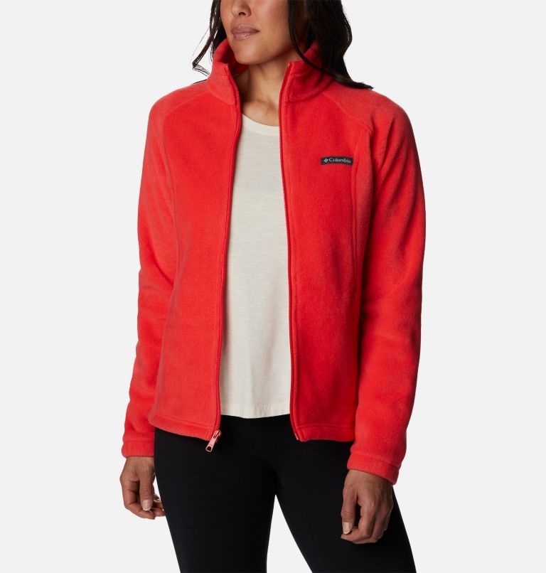Women’s Benton Springs Full Zip Fleece Jacket, Color: Red Hibiscus, image 7