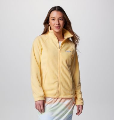 W Back Bowl Fleece Columbia Light Jacket in safari-fadedpeach for