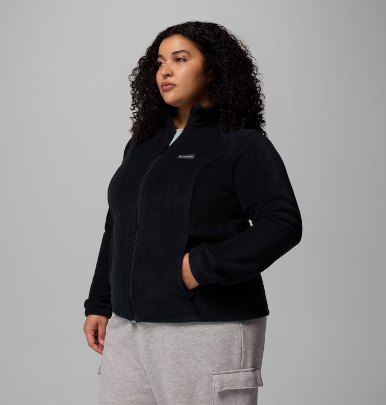 Women's Benton Springs Full Zip Fleece Jacket - Plus Size, Color: Black, image 3