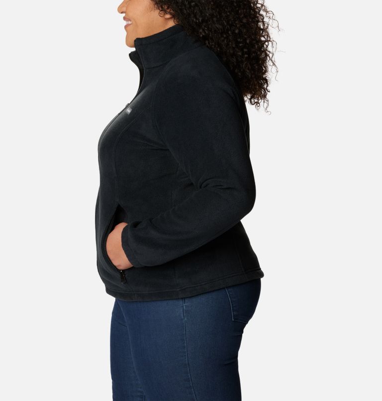 Women's Benton Springs Full Zip Fleece Jacket - Plus Size, Color: Black, image 3