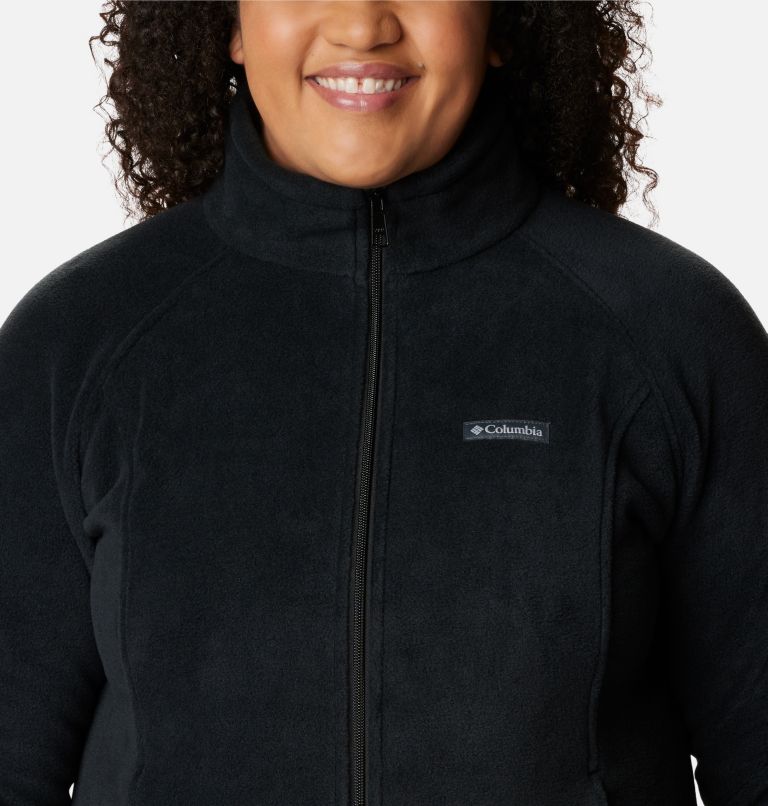 Women's Benton Springs Full Zip Fleece Jacket - Plus Size, Color: Black, image 4