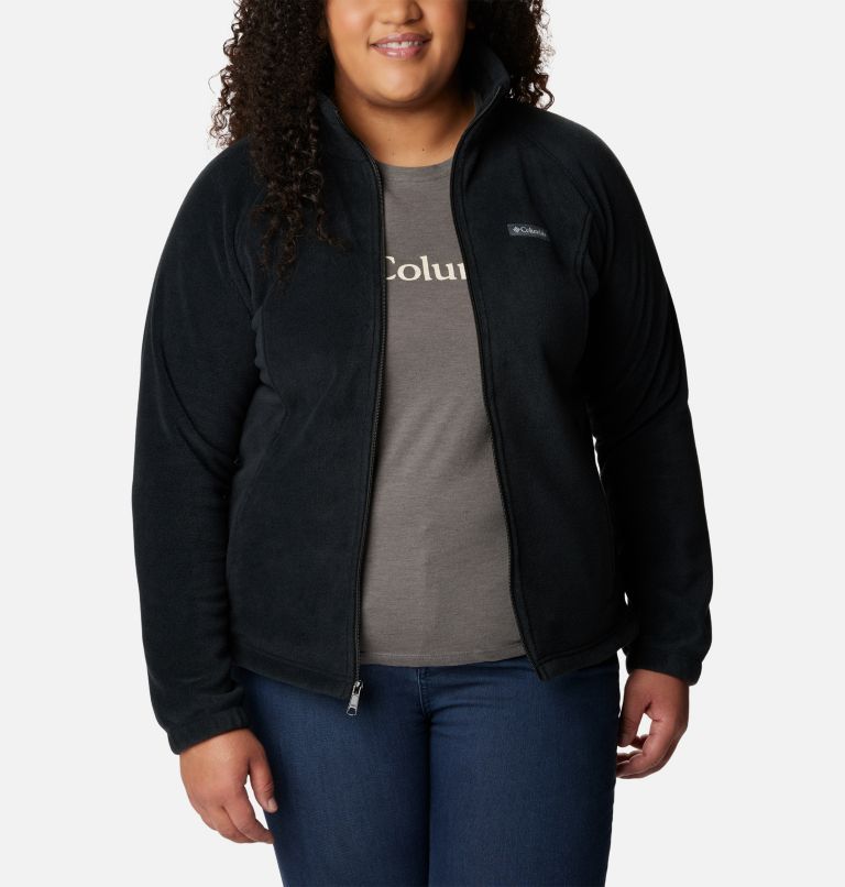 Women's Benton Springs Full Zip Fleece Jacket - Plus Size, Color: Black, image 7