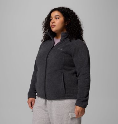 Women's Benton Springs Full Zip Fleece Jacket - Plus Size, Color: Charcoal Heather, image 76