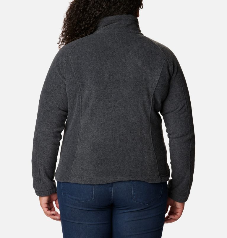 Women's Benton Springs Full Zip Fleece Jacket - Plus Size, Color: Charcoal Heather, image 2