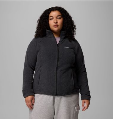 Women's Benton Springs Full Zip Fleece Jacket - Plus Size, Color: Charcoal Heather, image 73