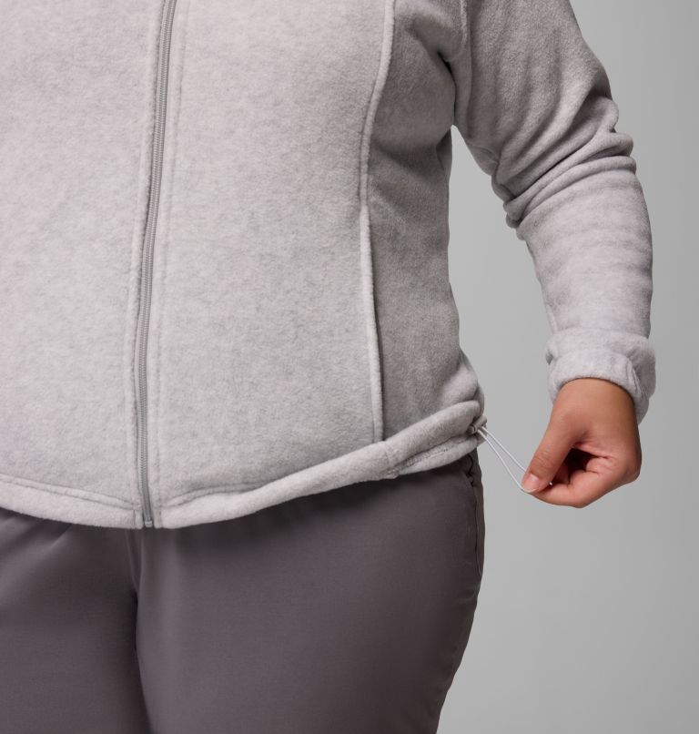 Women's Benton Springs Full Zip Fleece Jacket - Plus Size, Color: Cirrus Grey Heather, image 6
