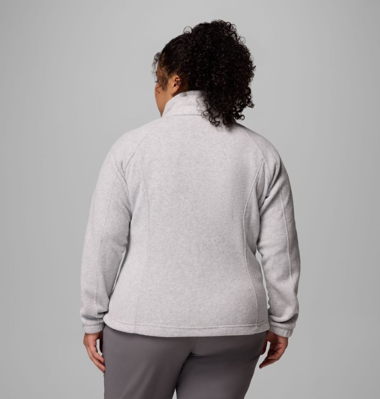 Women's Benton Springs Full Zip Fleece Jacket - Plus Size, Color: Cirrus Grey Heather, image 2