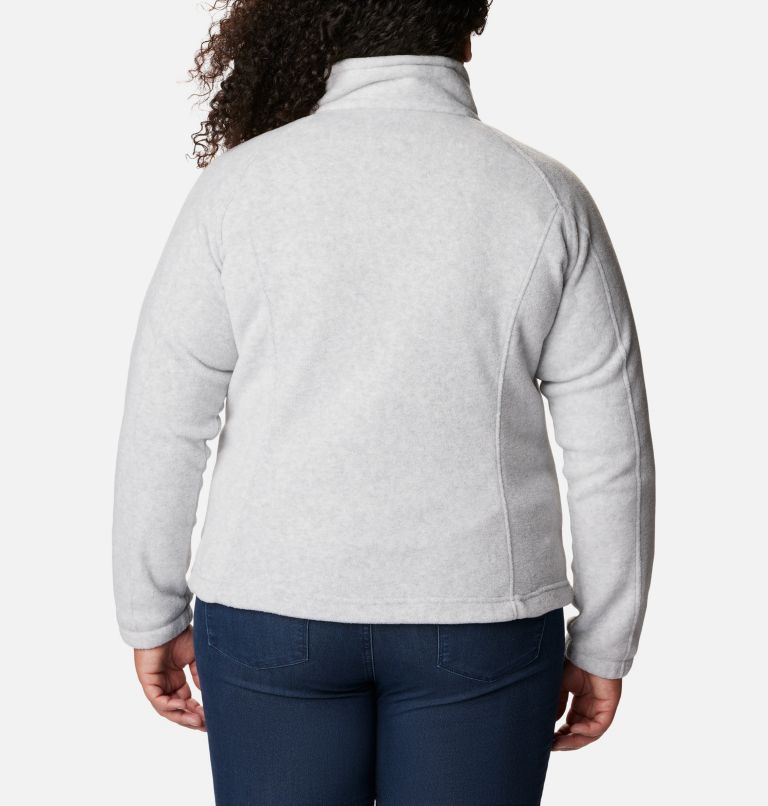 Thumbnail: Women's Benton Springs Full Zip Fleece Jacket - Plus Size, Color: Cirrus Grey Heather, image 2