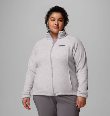 Women's Benton Springs Full Zip Fleece Jacket - Plus Size, Color: Cirrus Grey Heather, image 77