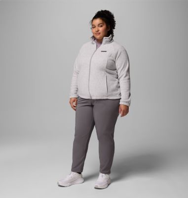 Women's Benton Springs Full Zip Fleece Jacket - Plus Size, Color: Cirrus Grey Heather, image 78
