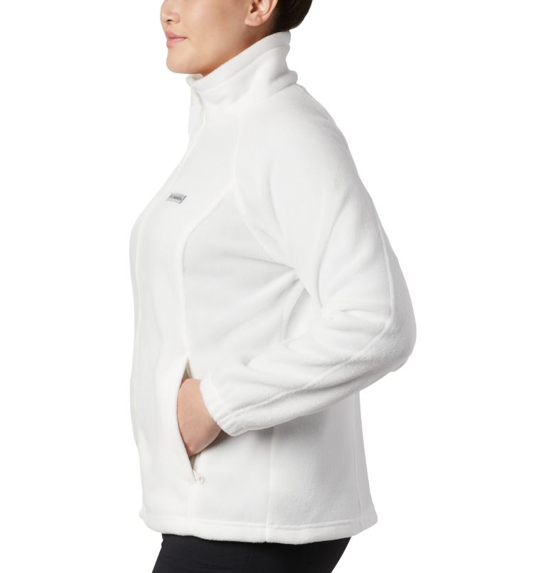 Thumbnail: Women's Benton Springs Full Zip Fleece Jacket - Plus Size, Color: Sea Salt, image 3