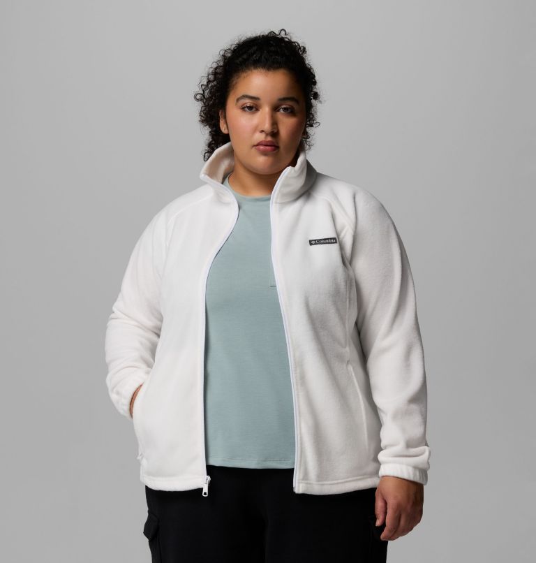 Women's Benton Springs Full Zip Fleece Jacket - Plus Size, Color: Sea Salt, image 5