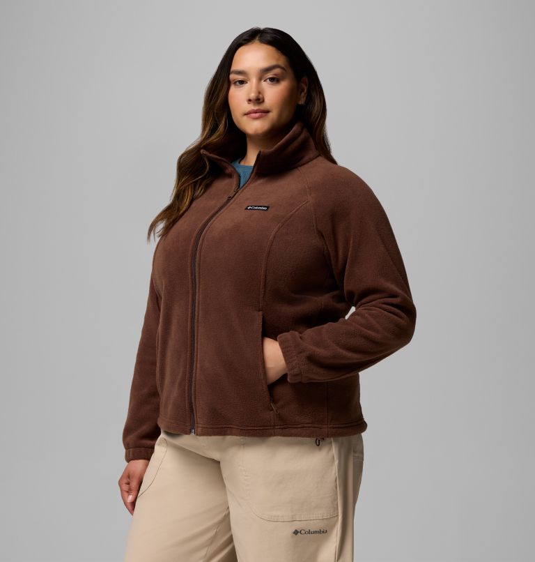 Women's Benton Springs Full Zip Fleece Jacket - Plus Size, Color: Tobacco, image 4
