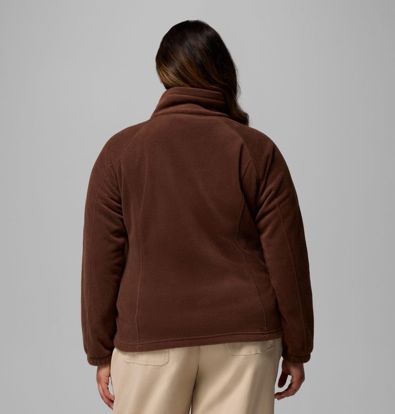 Women's Benton Springs Full Zip Fleece Jacket - Plus Size, Color: Tobacco, image 3